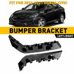 Set of 2 Front Bumper Retainer Support Brackets for Honda Civic (2016–2021)
