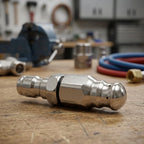 High Pressure Drain Nozzle for Compatible Models (Aluminum, Stainless Steel)