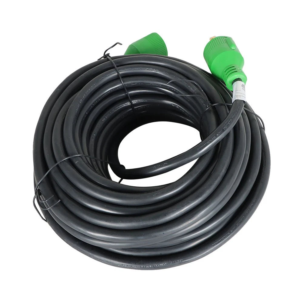30 Amp Generator Extension Cord for NEMA L5-30P/L5-30R (10-100 Feet)