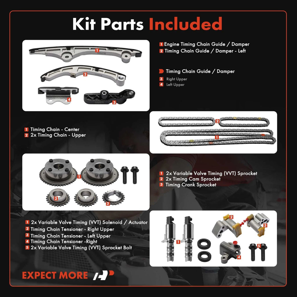 Timing Chain Kit for Ford Fusion, Edge, Taurus, Flex, Lincoln MKX (2010)