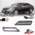 Clear White LED Side Marker Lights for Mercedes Benz CLS-Class (2006–2011)