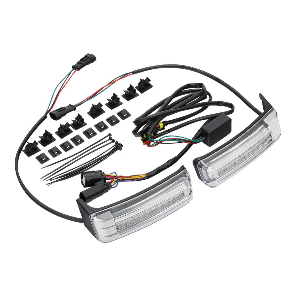 LED Run Brake Turn Light Saddlebags for Harley Touring Road Glide (2014–2024)