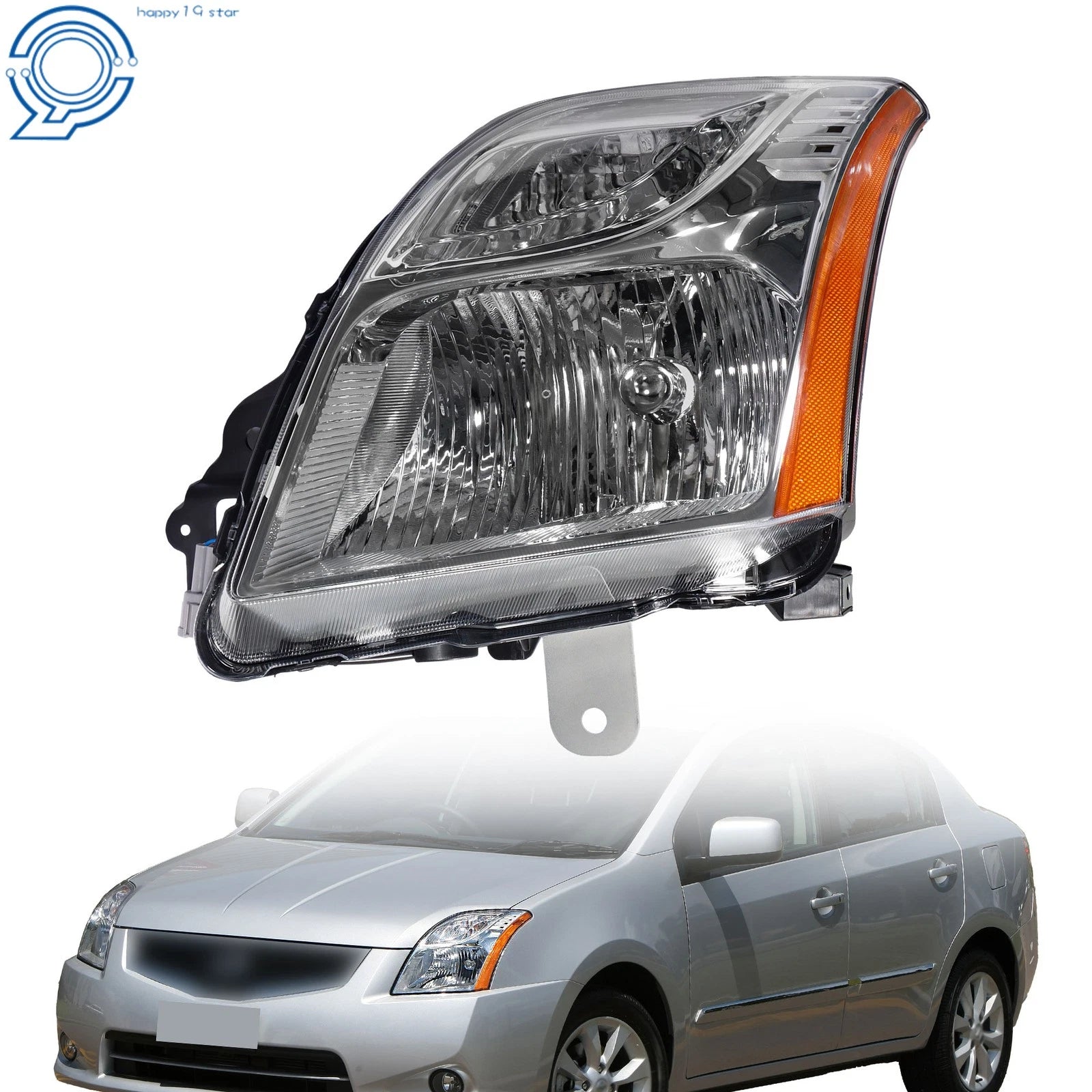 Left Side Halogen Headlight for Nissan Sentra (2010–2012)