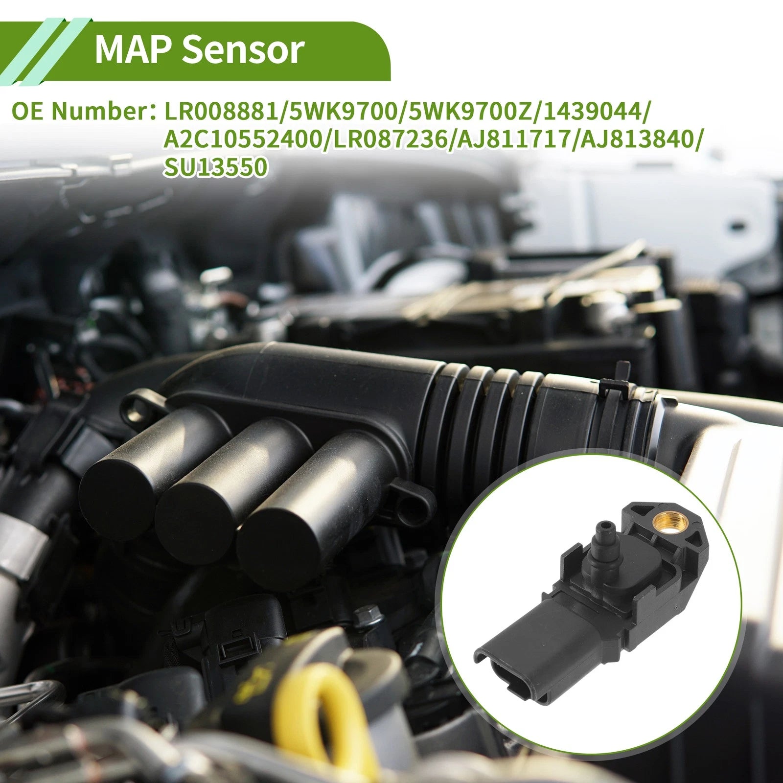Manifold Absolute Pressure Sensor 5WK9700 for Ford S-Max (2006–2014)