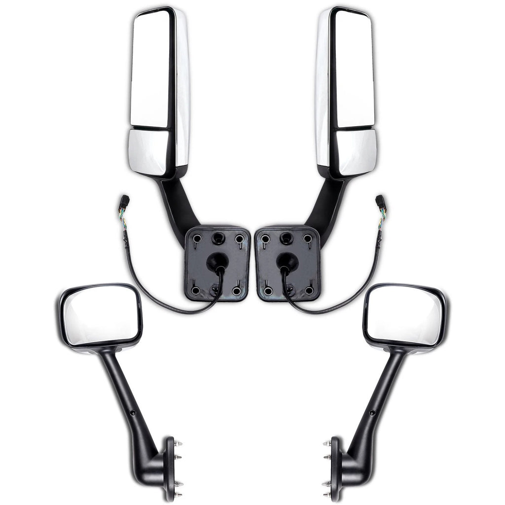 Heated Chrome Mirrors Pair for Freightliner Cascadia (2010–2023)