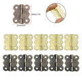 10pcs Hinges with Screws for Jewelry Chest Wine Music Box Dollhouse