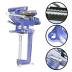 3.3" Bench Vise for Workbench with 360° Swivel Base
