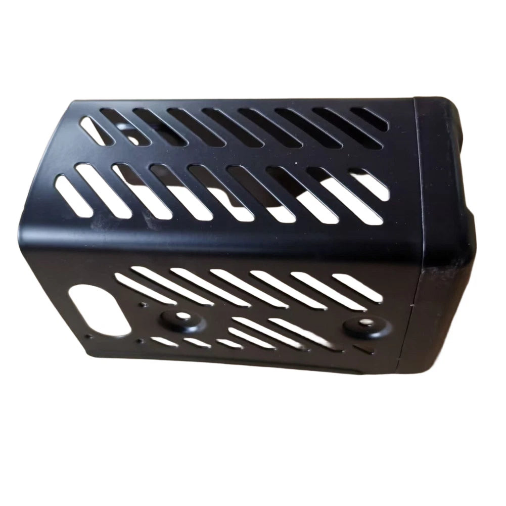 EX20 Black Muffler Cover for Lawn Mower (Compatible with Standard Sizes)