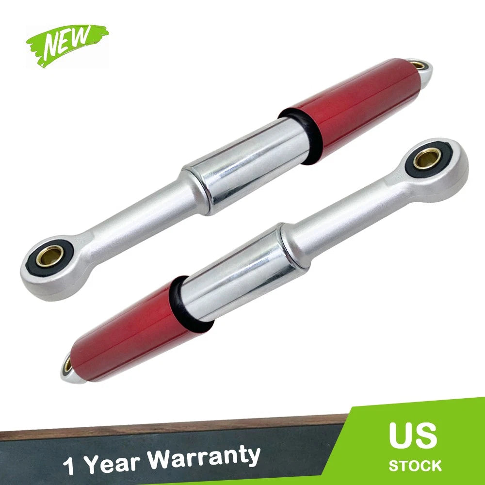 Set of 2 Red & Chrome Shocks for S65 CL/CT70 XL75 CL/CT/CM/S90 CM91 CT110 (345mm)