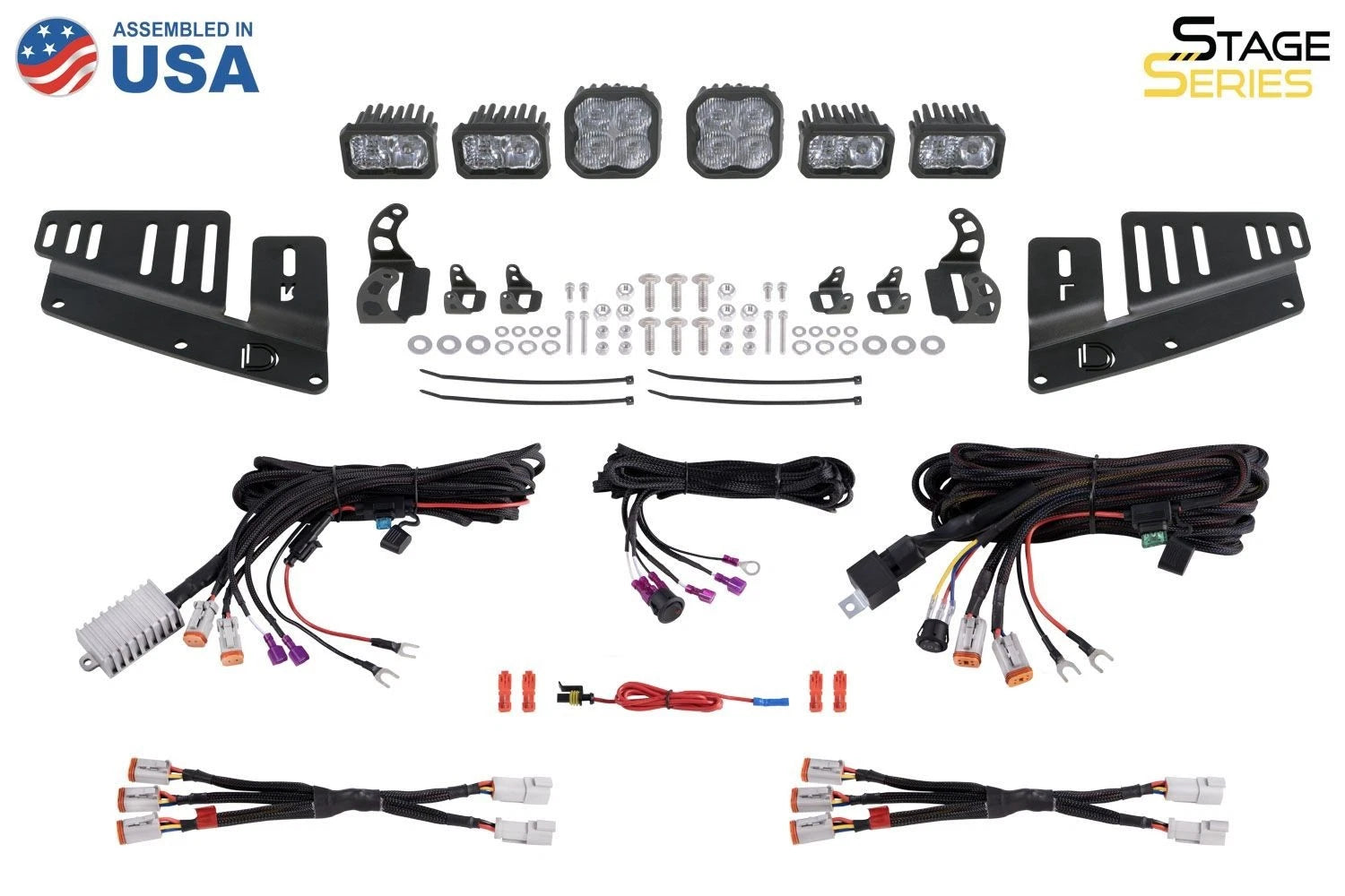 Diode Dynamics Fog Pocket Kit for 2021-2025 Ford Bronco with Steel Bumper White Sport
