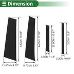 8 Pcs Door Pillar Window Trim for BMW X4 (2019–2024) Black