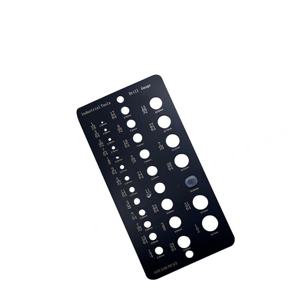 Stainless Steel Drill Bit Gauge for Workshop (Metric to Imperial)