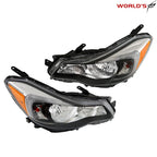 Halogen Headlight Set for Subaru Impreza, Crosstrek (2012–2016) Clear Lens