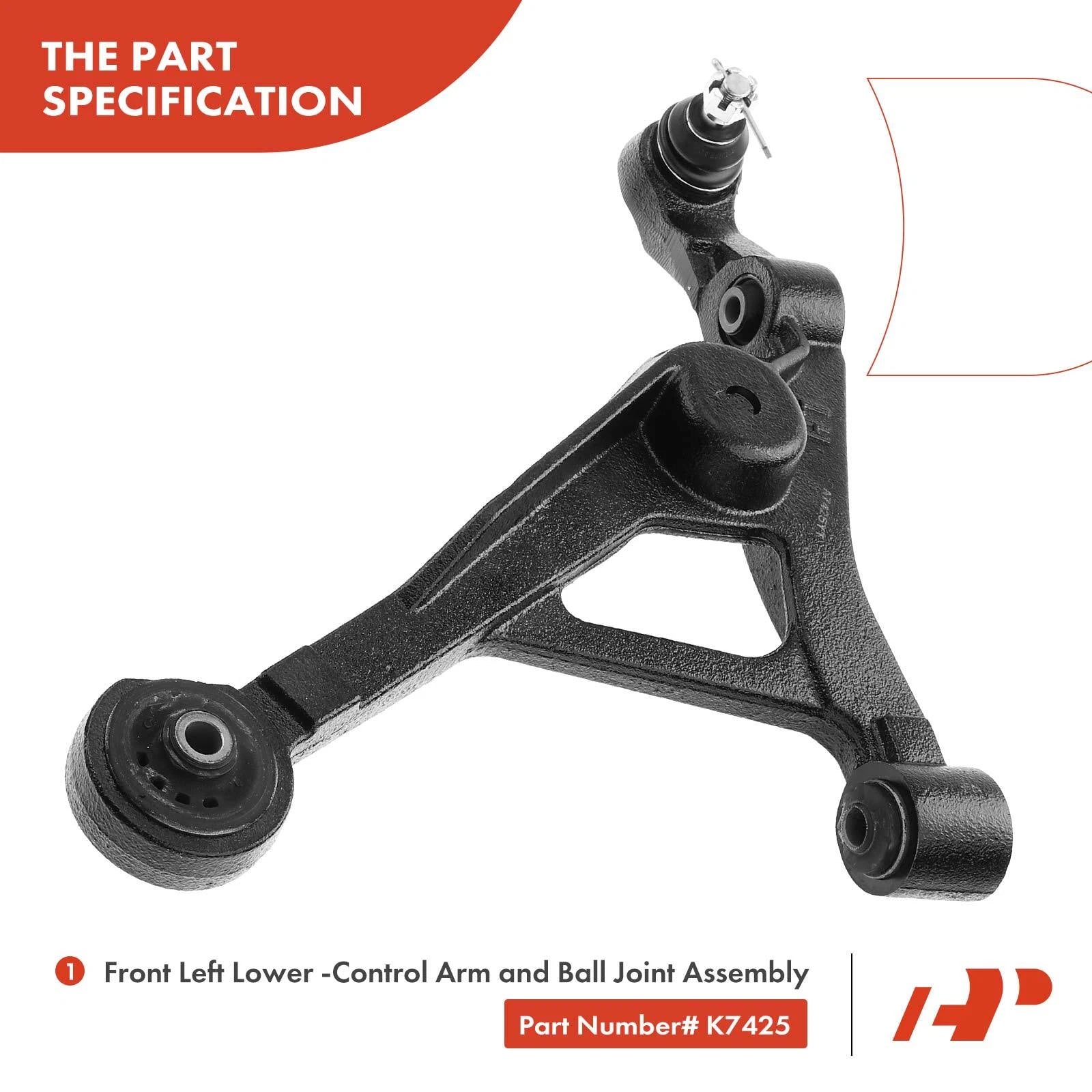 Set of 8 Front Lower Control Arms with Ball Joints for Chevy Dodge