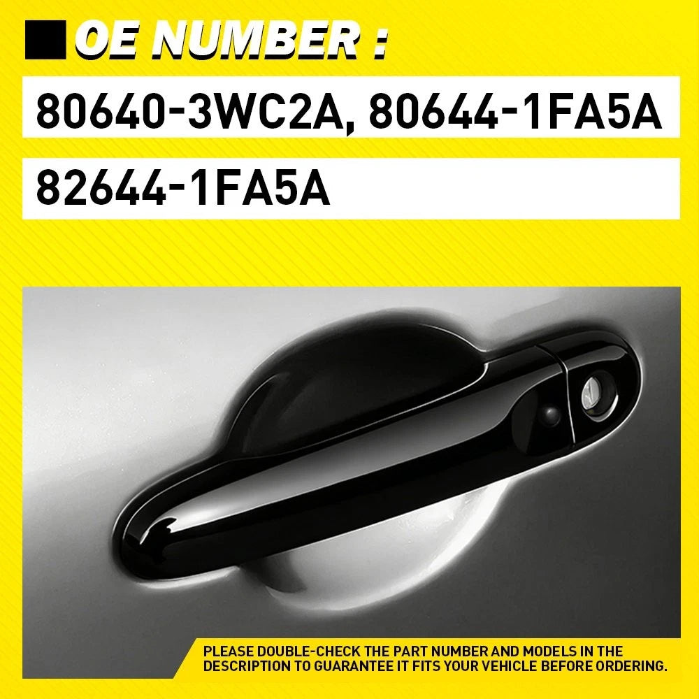 Front Driver Side Door Handle for Nissan Juke (2010–2019) Black