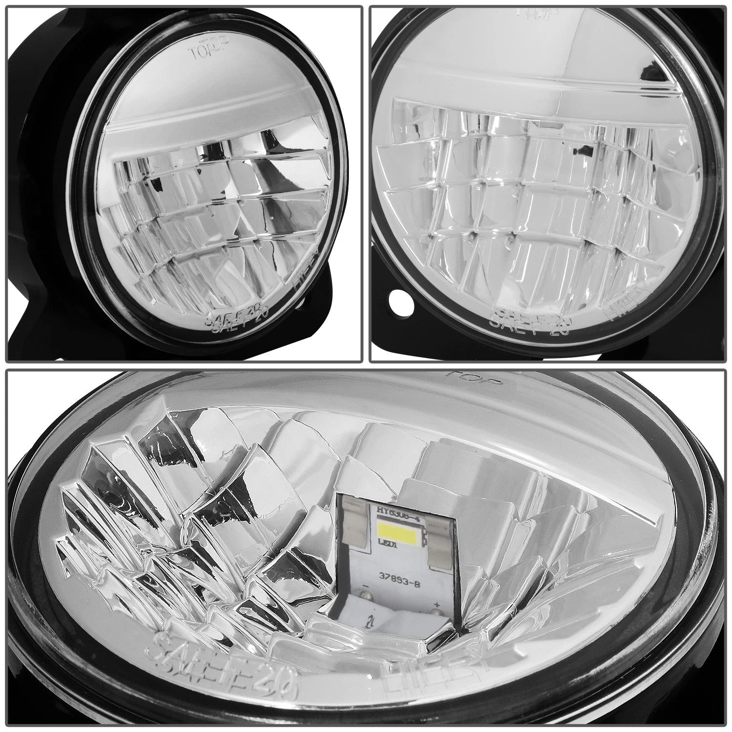 Chrome Housing Full LED Fog Light Lamp Assembly for Volvo VNR 300 400 640 (2018–2020)