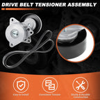 Drive Belt Tensioner Kit 90K-38284B for Nissan Altima (2007–2013) 2.5L