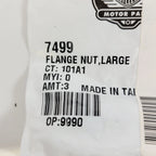 Pack of 3 Flange Nut Large for Harley-Davidson (OEM 7499)