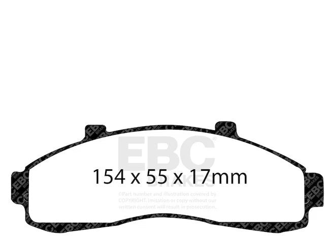 Front Brake Pad Set SN451MD for Mazda B2300 (1995–1997, 2001–2002)