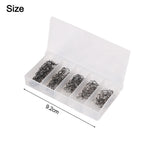 50pcs Fishing Swivels Clips Connector 4# 6# 8# 10# 12#