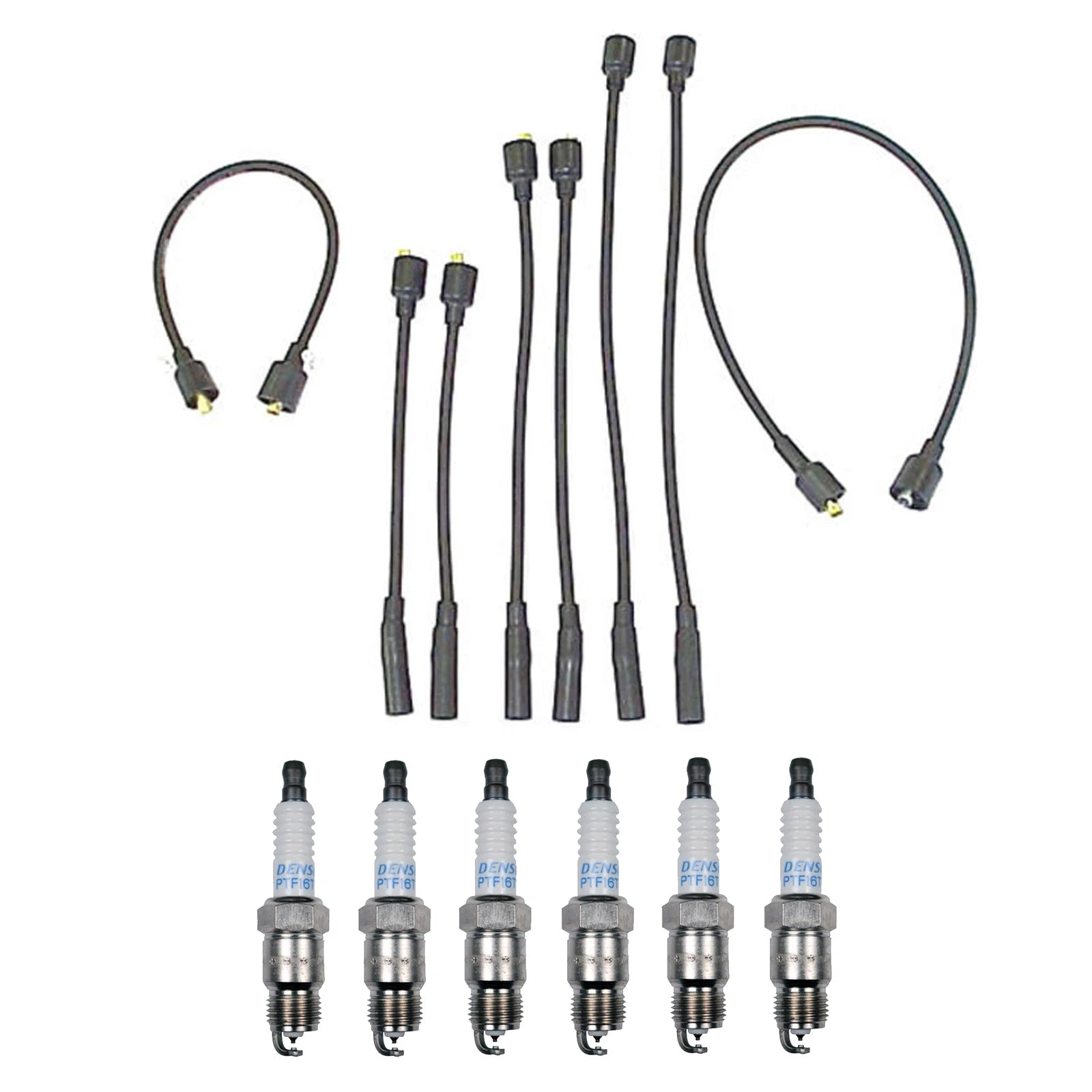 Denso 7mm Wire Set & 6 Platinum TT Spark Plugs Kit for Dodge Plymouth 3.7L (2002–2009)