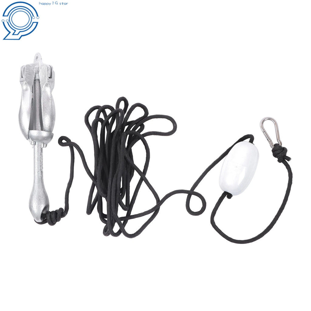 2X Complete Folding Anchor Kit for PWC Boat Kayak Canoe (5.5Lb, 26.2Ft Rope)