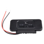 Waterproof Car Power Outlet Panel Mount with QC 3.0 Dual USB Ports (12V/24V)