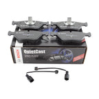 Set of 4 Bosch QuietCast Front Ceramic Brake Pads with Sensor for BMW E46 E83 E85 E86
