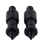 2X Plastic String Clips for Parcel Shelf - Black (4.5x1.2cm)
