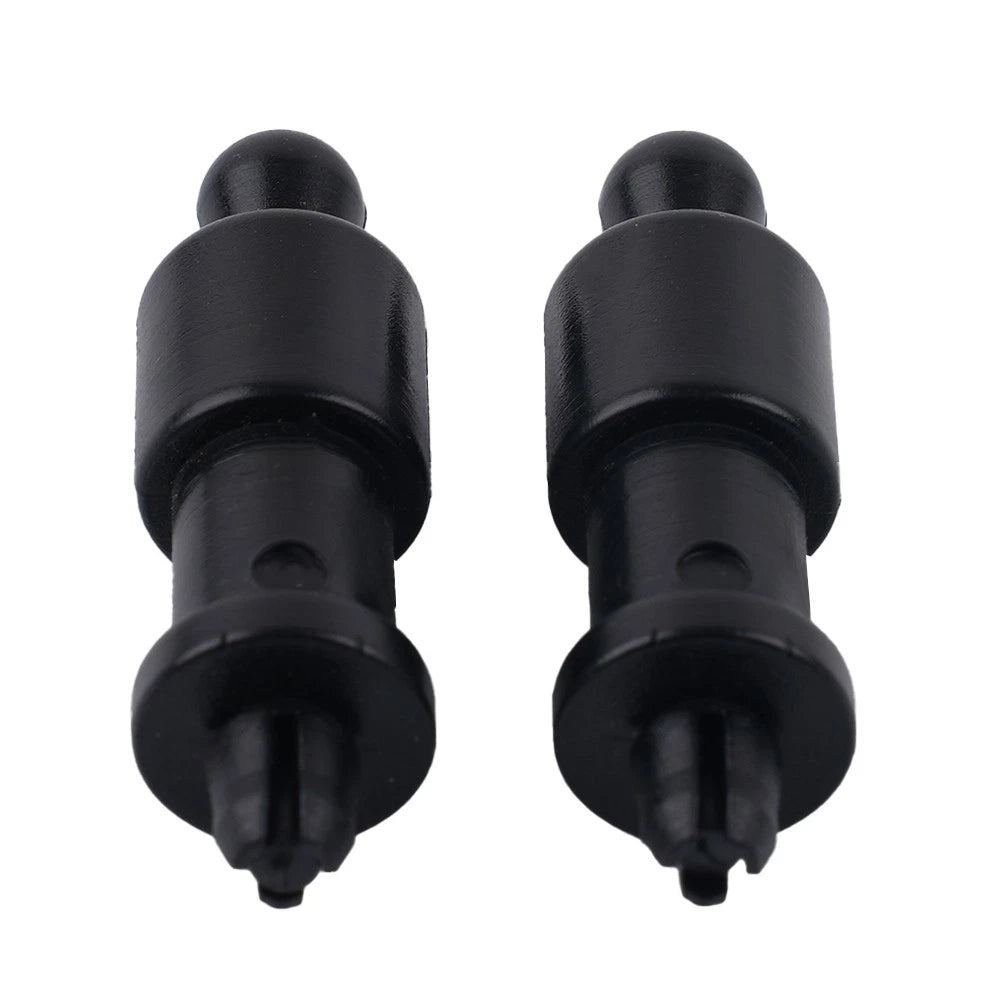 2X Plastic String Clips for Parcel Shelf - Black (4.5x1.2cm)