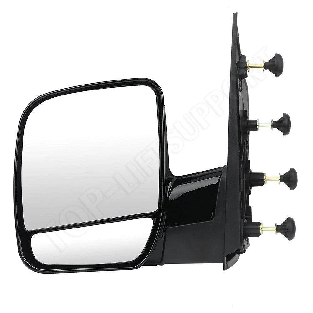 Pair of Manual Side View Mirrors for Ford E150 E250 E350 E450 E550 Van