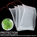 Set of 50 Drawstring Net Bags for Garden Plant Protection