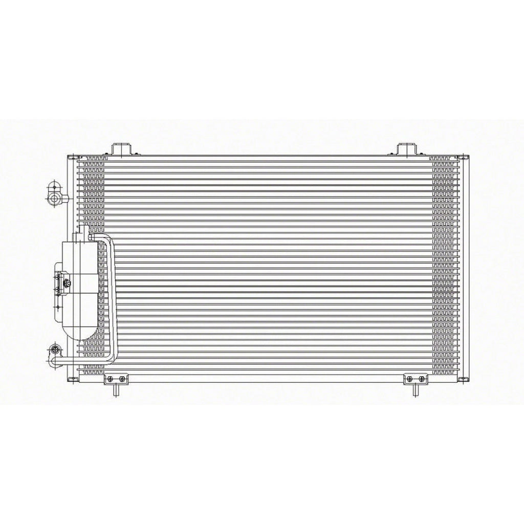 Replacement A/C Condenser w/Receiver Drier For 2003-2008 Pontiac Vibe