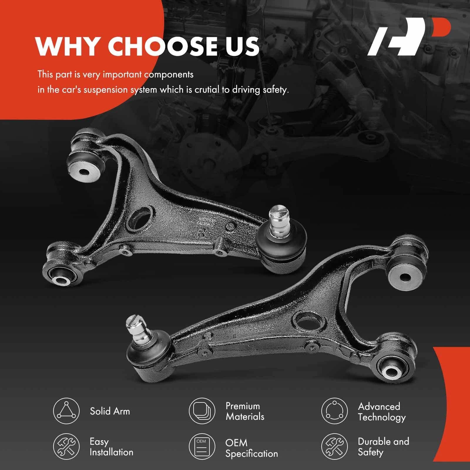 2X Rear Upper Control Arm with Ball Joint for Subaru Outback (2010-2018)
