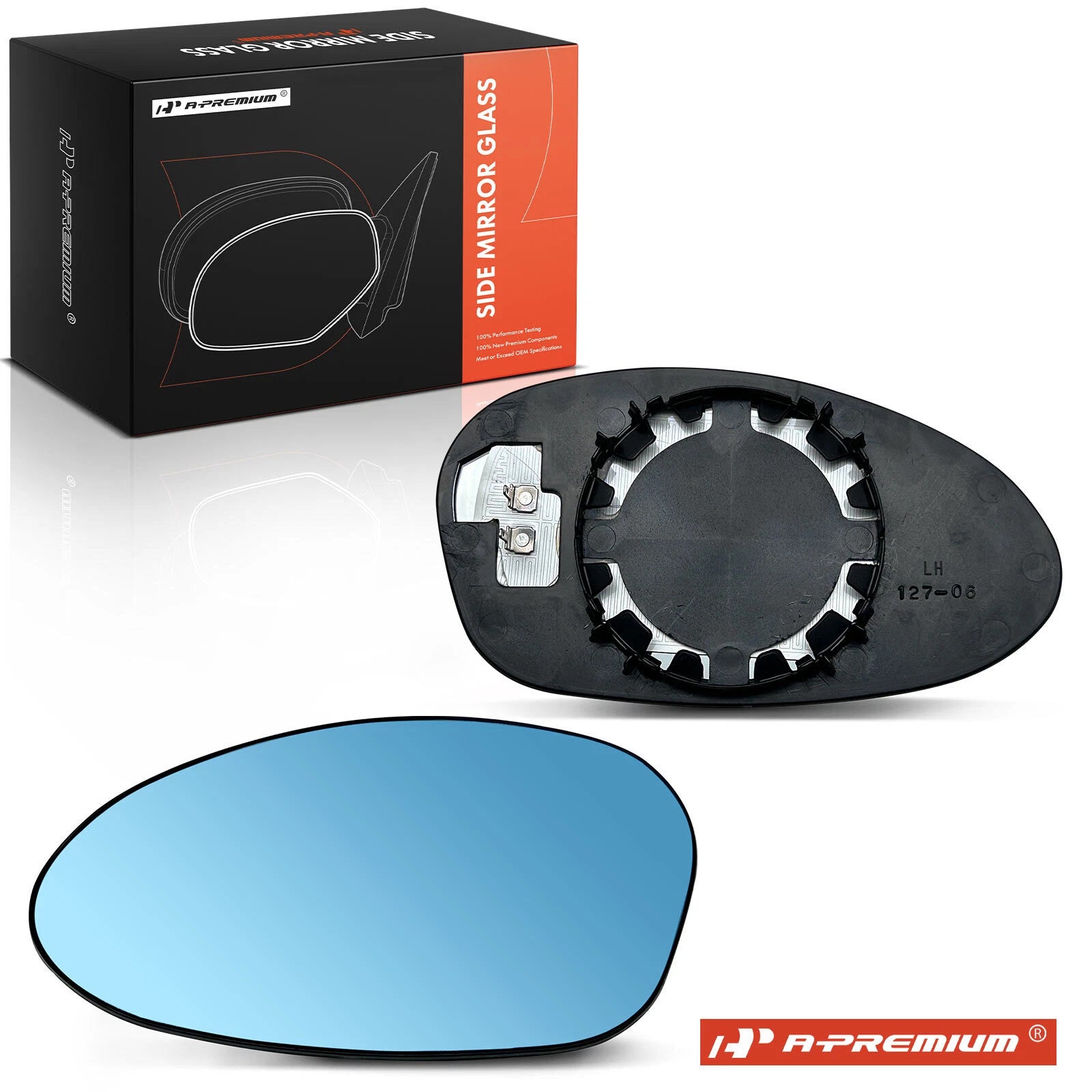 Heated Blue Power Mirror Glass for BMW 328i xDrive 335i M3 
