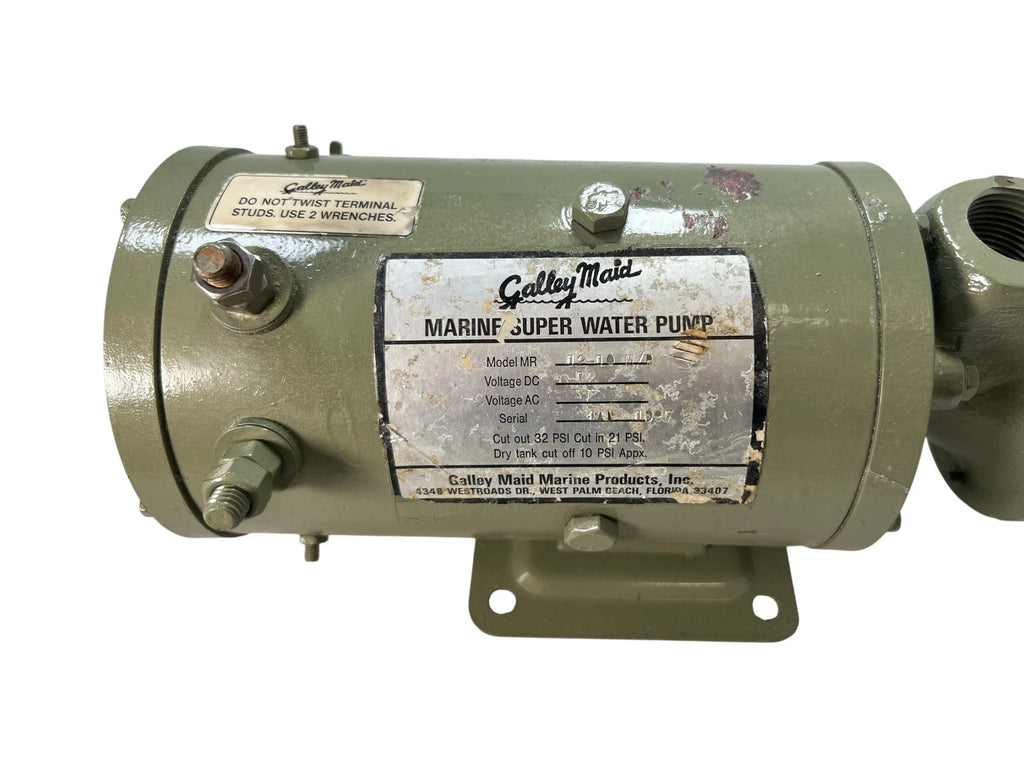Galley Maid Water Pressure System Pump 10 GPM 12V MR Series for Marine (Rebuilt)
