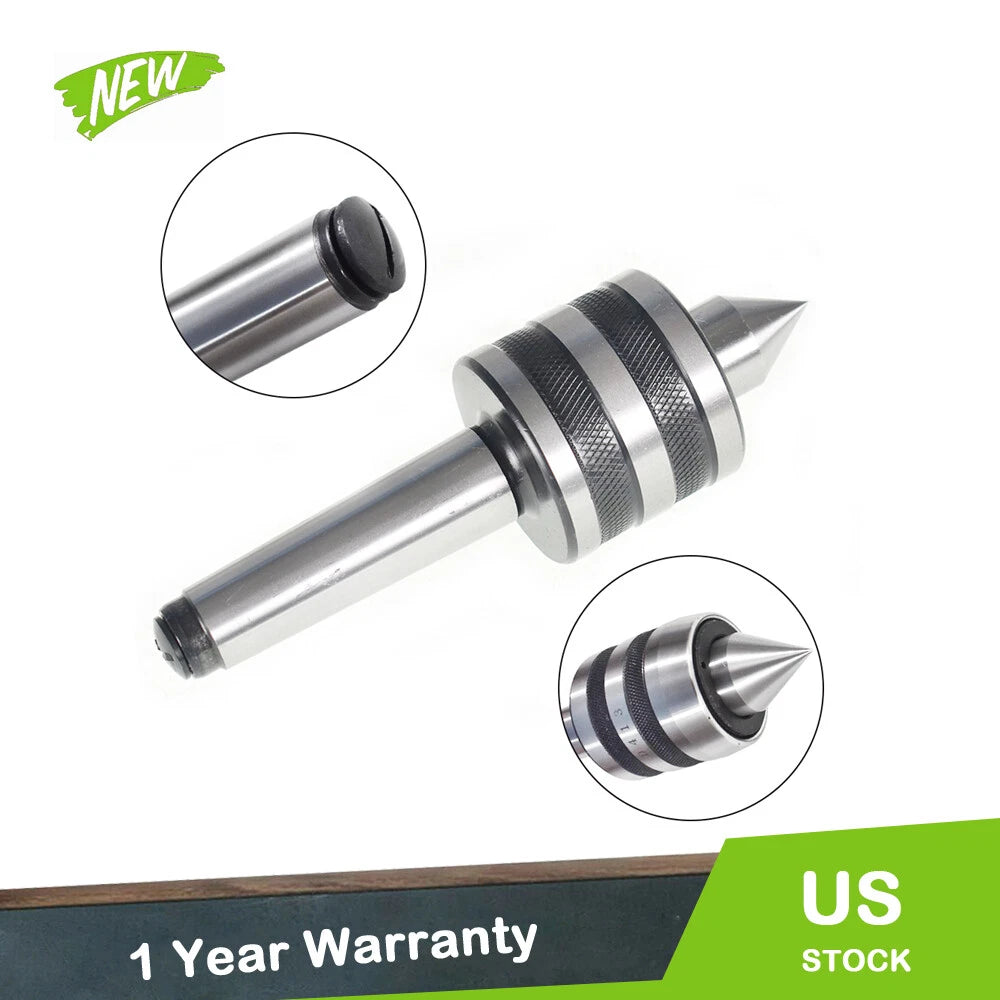 MT3 Live Center for CNC Lathe (Morse Taper 3MT)