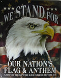 Tin Metal Sign for USA Flag (2175)