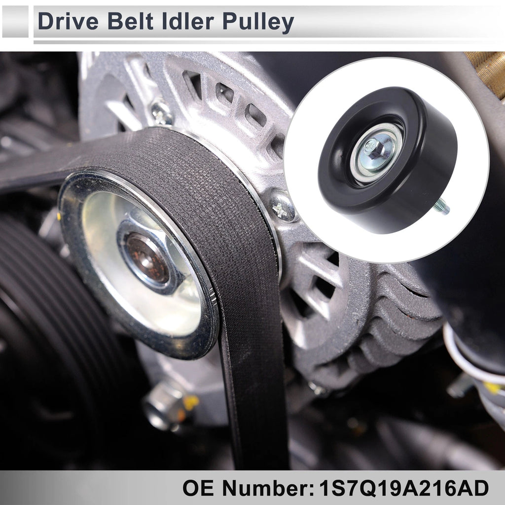 Drive Belt Idler Pulley for Ford Mondeo (2000–2015) 1S7Q19A216AD/1S7Q19A216AB