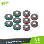 Set of 10 Flap Discs for Angle Grinder 180 & 320 Grit 4.5 Inch