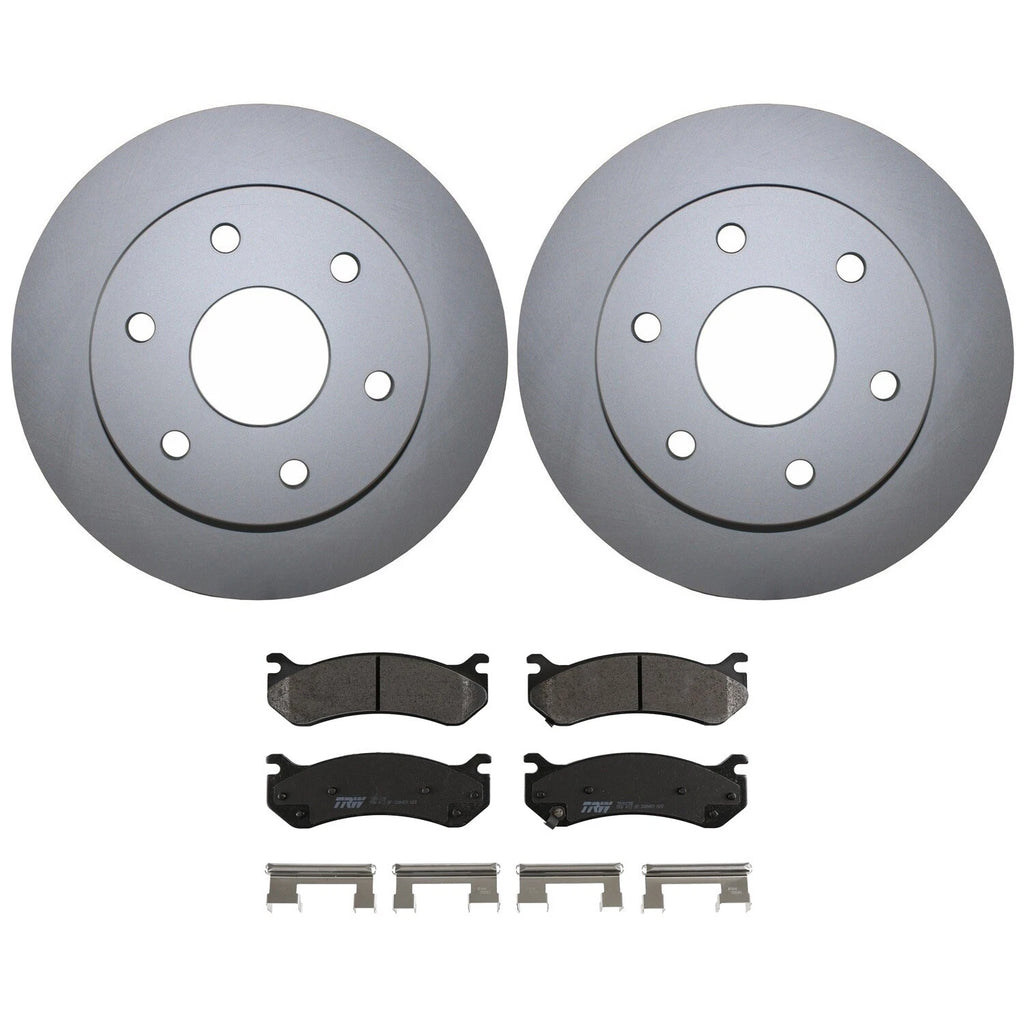 Front Brake Kit 305mm Rotors & TRW Pro Metallic Pads for Cadillac Chevrolet GMC