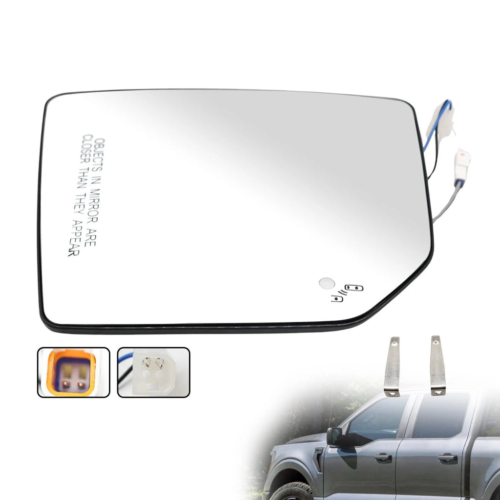 Heated Right Passenger Side Mirror Glass for Ford F-150 F150 (2015–2020)