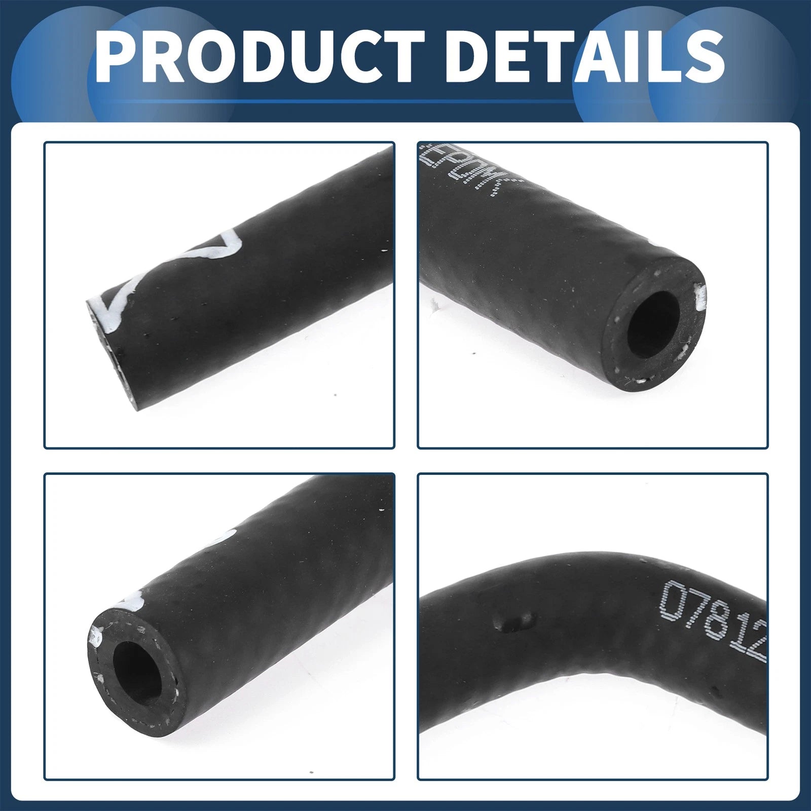 Radiator Hose for Audi A4 S4 (1999–2005) No. 078121188B Black 1 Pc