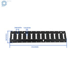 Set of 2 Track Tie Down Rail Kit for Garages