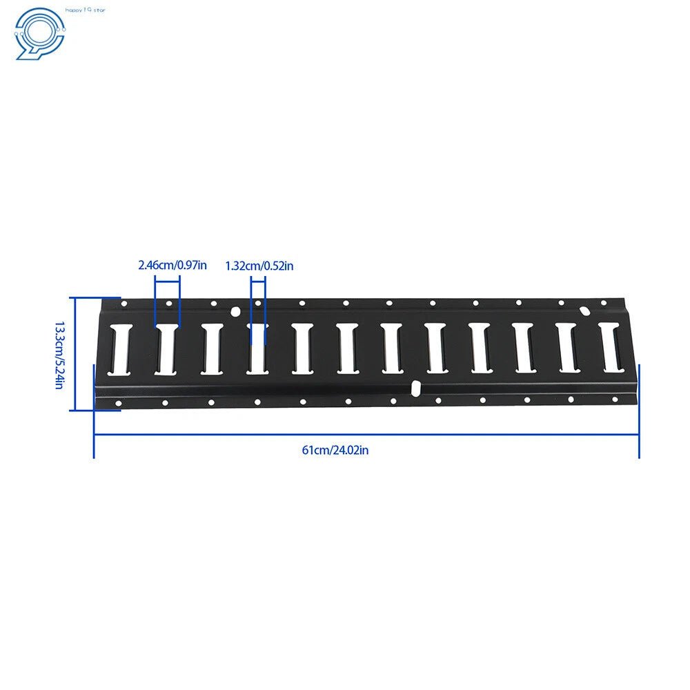 Set of 2 Track Tie Down Rail Kit for Garages