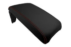 Leather Console Lid Armrest Cover for Toyota Camry (2012–2017) Red Stitch