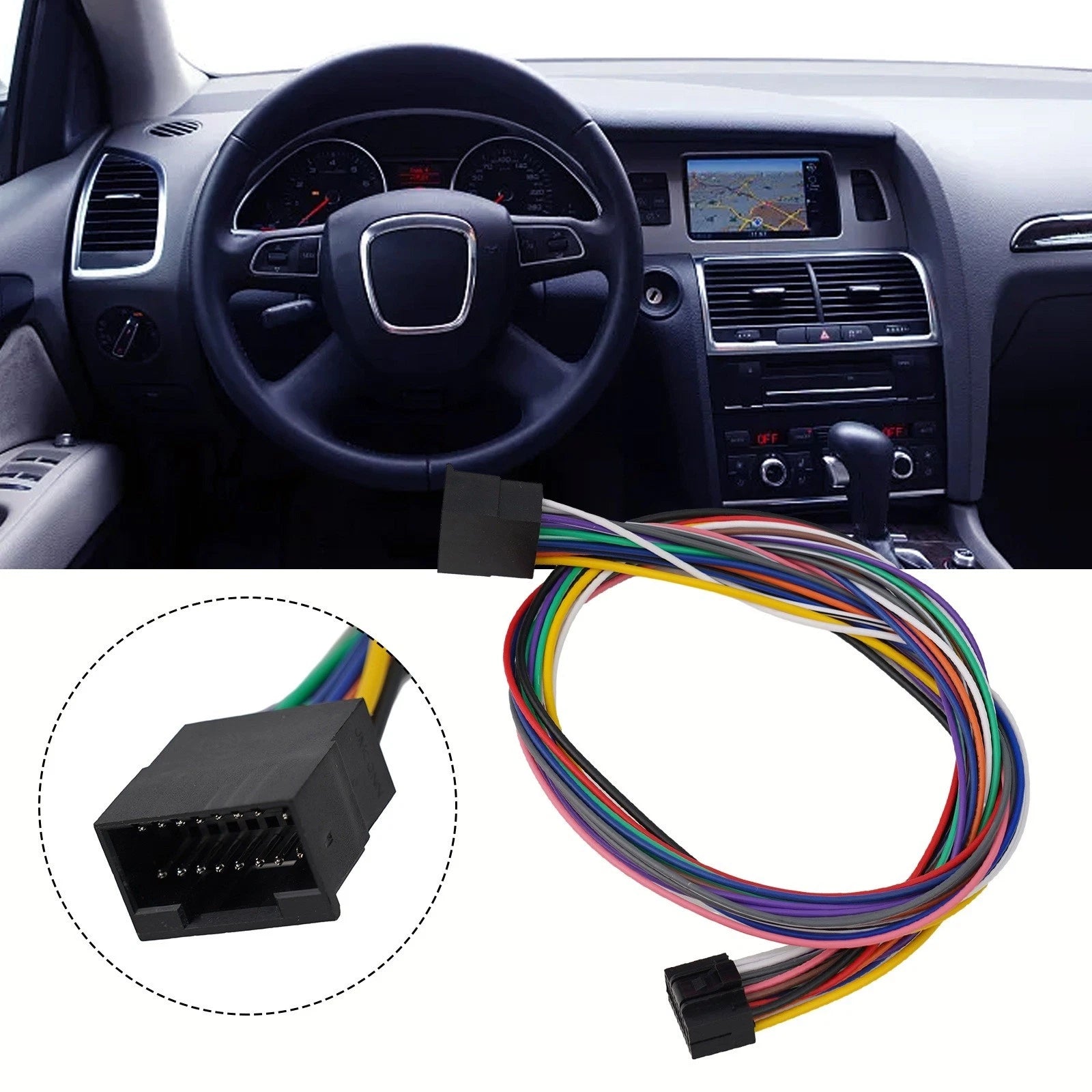 Car Radio Wire Harness Extension Cable 60cm for Easy Installation
