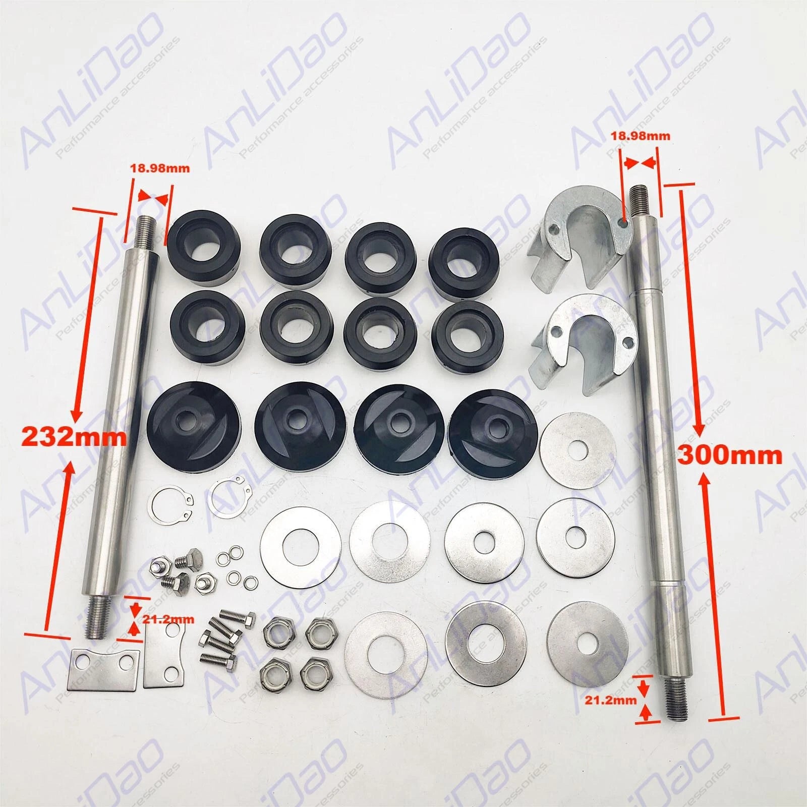 Trim Cylinder Hardware Kit for Mecruiser Bravo 1, 2 & 3 (9B-122B, 9B-121)