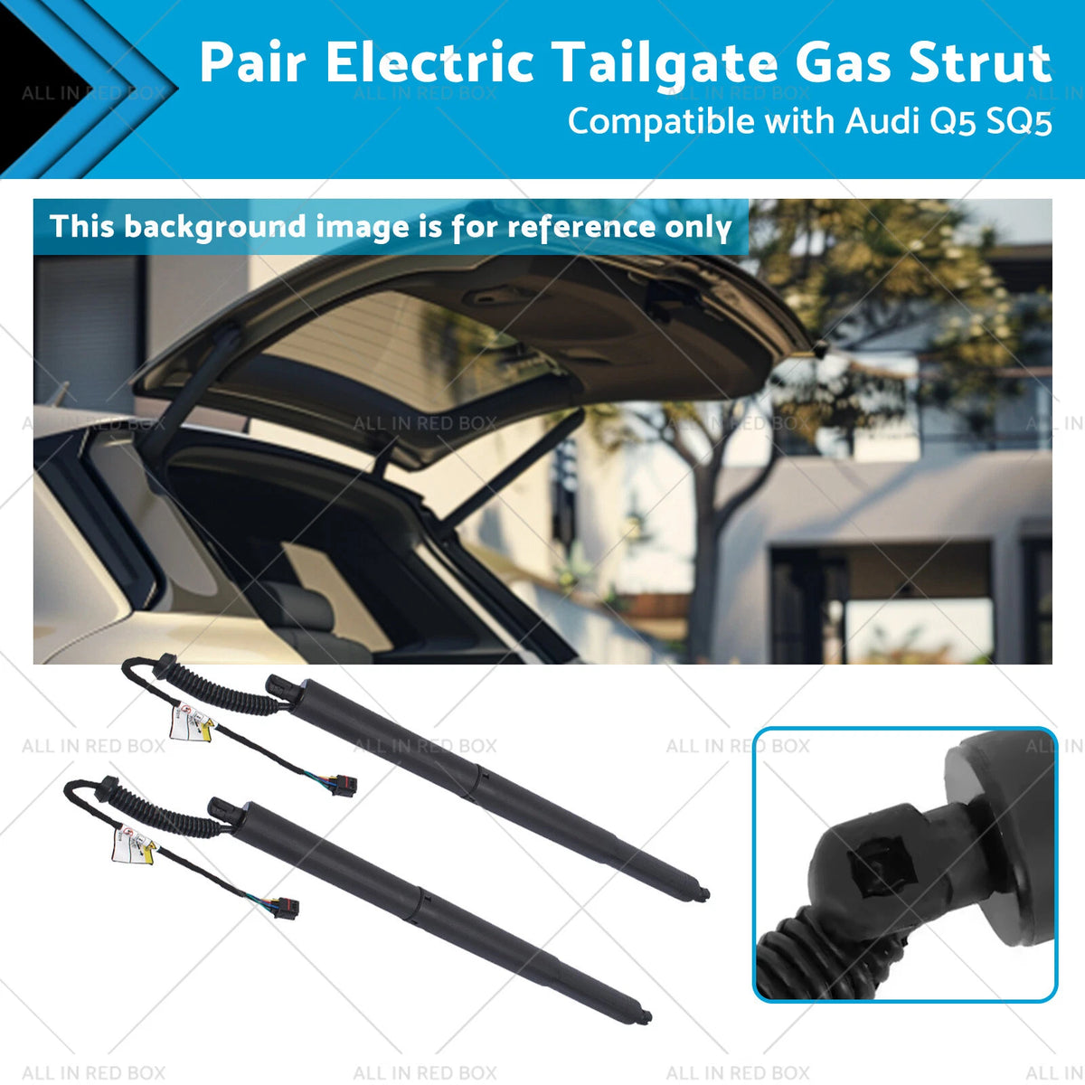 Pair Electric Tailgate Gas Struts for Audi Q5 SQ5 (2008–2017) 80A827851A