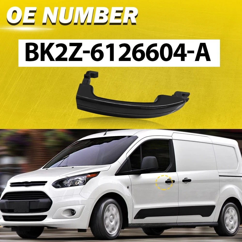 Exterior Door Handle for Ford Transit (2015–2019) - Black, Front, Driver/Passenger